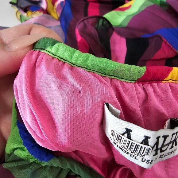 Amur Sevyn Halter Mini Dress Colorful Flowy Party Women's 12 - Picture 7 of 12